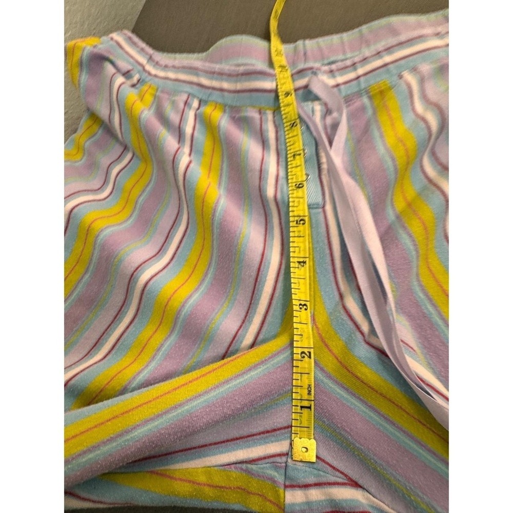 Relativity Multicolor Striped Drawstring Waist Straight Leg Casual Pants Medium - Picture 8 of 11